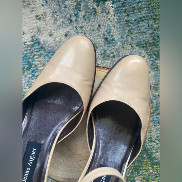 Vintage 90s Eitenne Aigner Vow tan leather ankle strap mary janes, size 8.5M - Picture 14 of 15